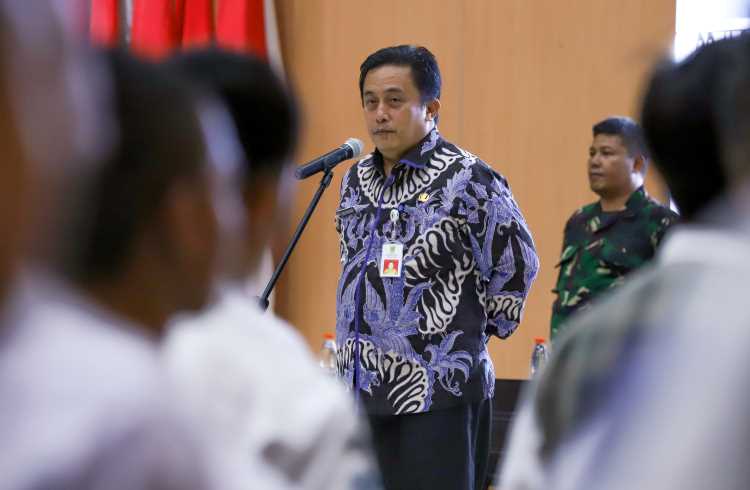 Sekretaris Daerah Kabupaten Bekasi, Dedy Supriyadi membuka seleksi calon anggota Pasukan Pengibar Bendera Pusaka (Paskibraka) tahun 2023 tingkat Kabupaten Bekasi, di Gedung Swatantra Wibawa Mukti, Komplek Pemkab, Sukamahi, Cikarang Pusat, Kabupaten Bekasi, Kamis (9/3/2023